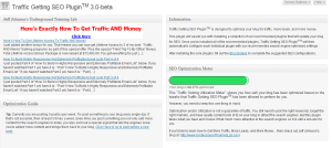 TGSP Dashboard dashboard 300x134 Free Traffic Getting SEO Plugin