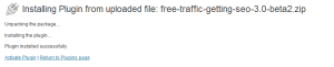 TGSP Plugin Activation image4 300x61 Free Traffic Getting SEO Plugin Installation
