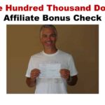 Jeff Johnson one hundred thousand dollar affiliate commission check